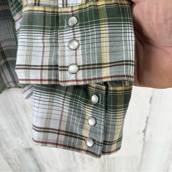 Wrangler Wrancher Men’s Long Sleeve Snap Closure Western Shirt Size XL - Picture 6 of 7